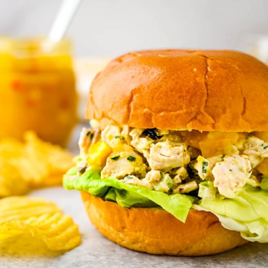 Tropical Mango Chutney Chicken Sala - Recipe photo by garlic and zest