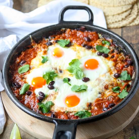 Baked Huevos Rancheros - Recipe photo by the food blog