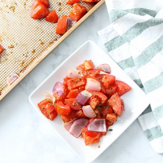 Sheet Pan Roasted Tomatoes - Recipe photo by bittersideofsweet