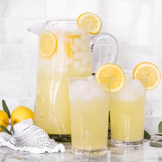 Fresh Homemade Lemonade - Recipe photo by Domestically Blissful