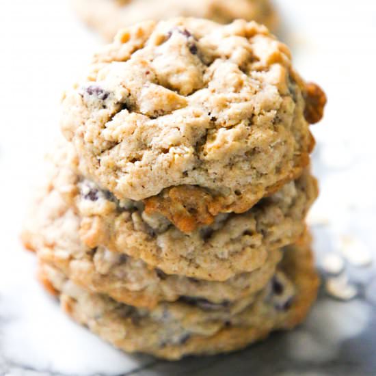 Oatmeal Chocolate Chip Cookies - Recipe photo by paigeflamm