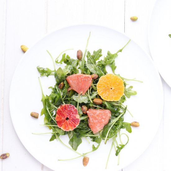 Arugula Citrus Salad - Recipe photo by The Traveling Dietitian