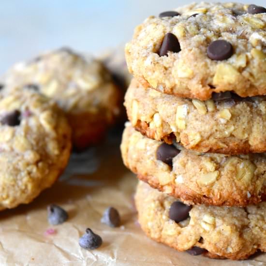 Vegan Oatmeal Chocolate Chip Cookie - Recipe photo by toopreciousforprocessed