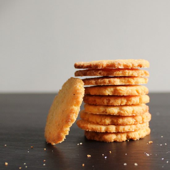 Lemon Ginger Cornmeal Thins - Recipe photo by TwoBitTart