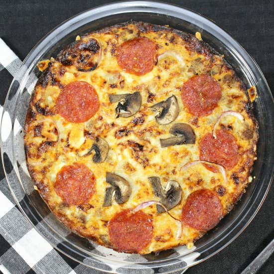 KETO PIZZA FRITTATA RECIPE - Recipe photo by Stylish Cravings