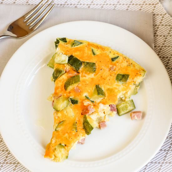 LOW CARB ZUCCHINI FRITTATA RECIPE - Recipe photo by Stylish Cravings