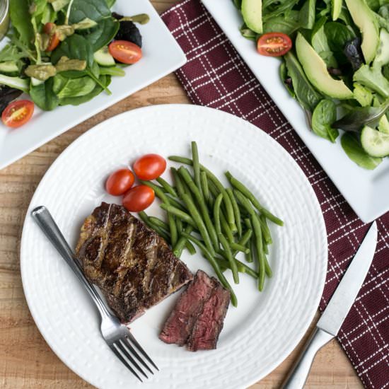 How to Reverse Sear Steak in Oven - Recipe photo by littlebitrecipes