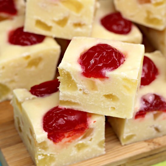 Pineapple Upside Down Fudge - Recipe photo by feastforafraction