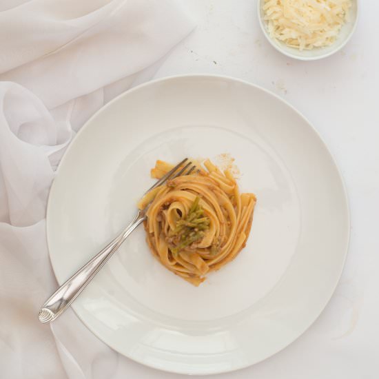 Asparagus and tomatoes ragù - Recipe photo by Lapiccolaquaglia