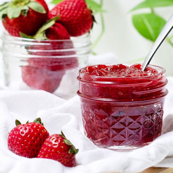 Homemade Strawberry Jam - Recipe photo by thebakersalmanac