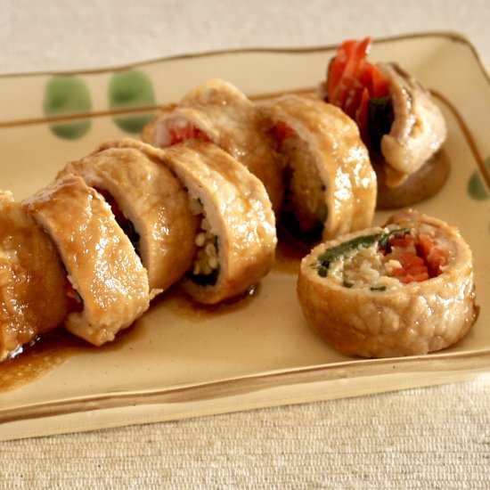 Teriyaki Pork Steak Rolls - Recipe photo by ochikeron