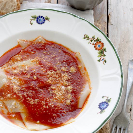 Sagne a pezzi (italian fresh pasta) - Recipe photo by lericettediluci