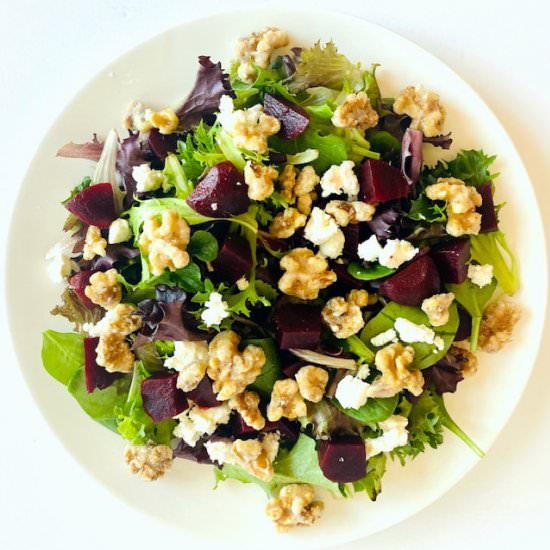 Roasted Beet Salad with Goat Cheese - Recipe photo by AubreysKitchen