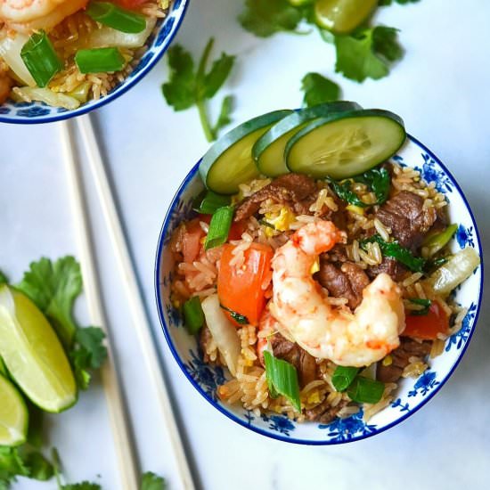 Easy Thai Fried Rice - Recipe photo by cafesazonyvida