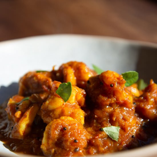 Prawn Pathia Curry - Recipe photo by TheAlpineKitchen