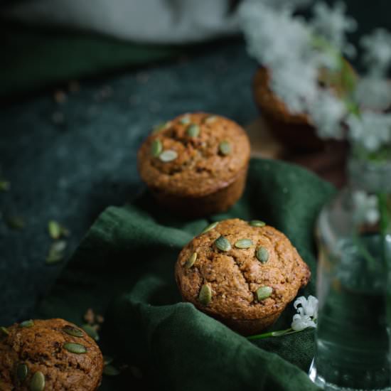 Tahini Dates & Walnuts Muffins - Recipe photo by melissa sampedro