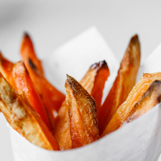 Baked Sweet Potato Fries - Recipe photo by basilanddill