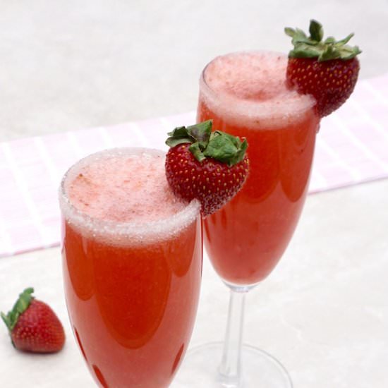 Strawberry Mimosa - Recipe photo by anothertablespoon