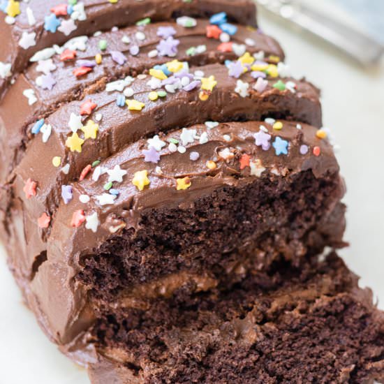 2-Tier Chocolate Sweet Potato Cake - Recipe photo by eatingbyelaine