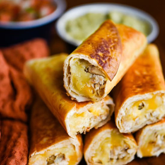 Shredded Chicken Flautas - Recipe photo by dudethatcookz
