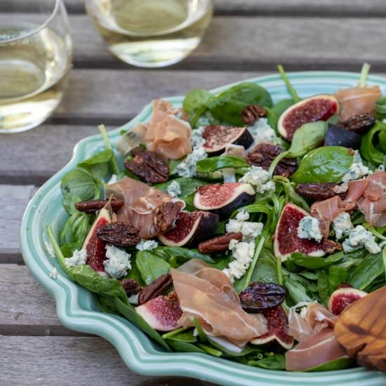 Fig Salad with Blue Cheese - Recipe photo by Chef Molly