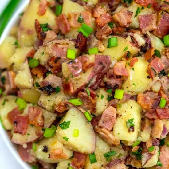 German Potato Salad - Recipe photo by peasandpeonies