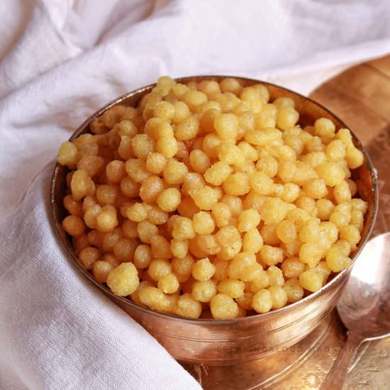 Sweet Boondi Recipe - Recipe photo by speakingaloud