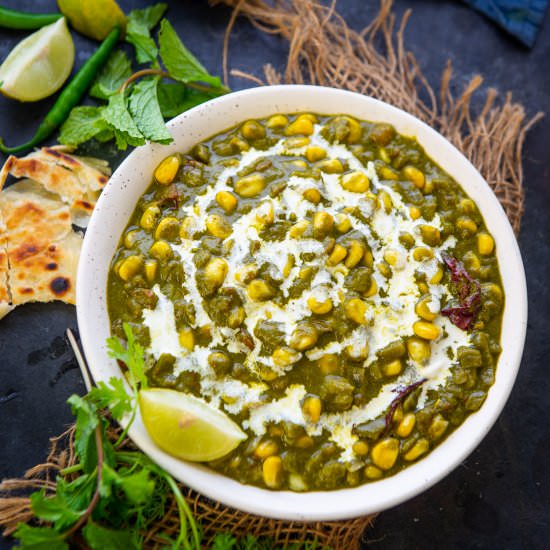 Palak Corn - Recipe photo by Whiskaffair