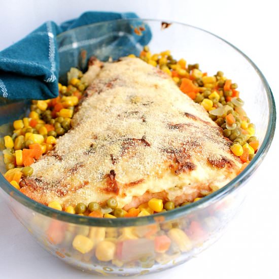 Baked Salmon with Cream cheese - Recipe photo by amiablefoods
