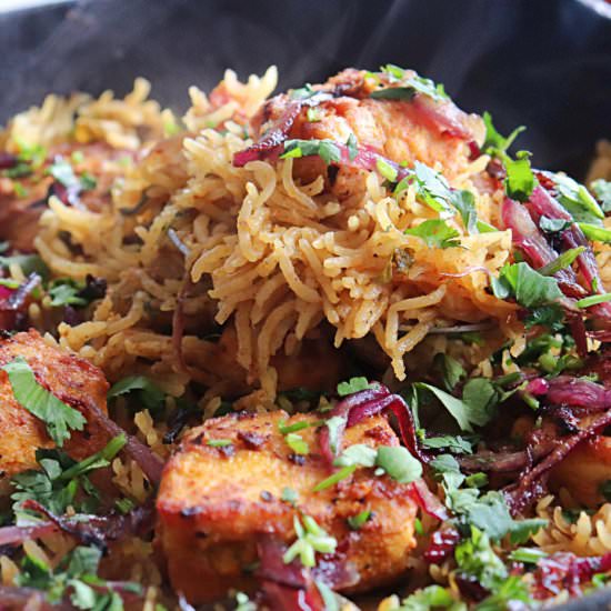 Salmon Fish Biryani - Recipe photo by sandhiya