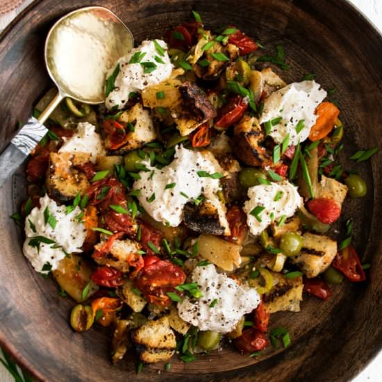 Pepper Panzanella Salad - Recipe photo by The Original Dish