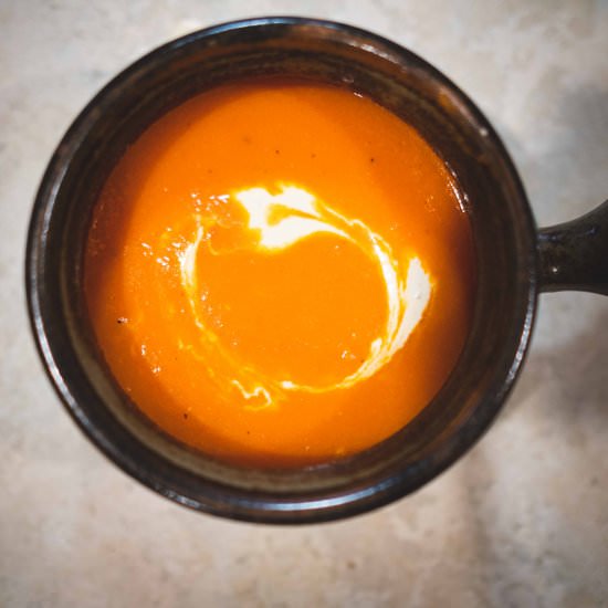 Roasted Tomato and Capsicum Soup - Recipe photo by Diabetic Vegan