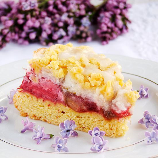 cake with rhubarb and coconut merin - Recipe photo by Izaa