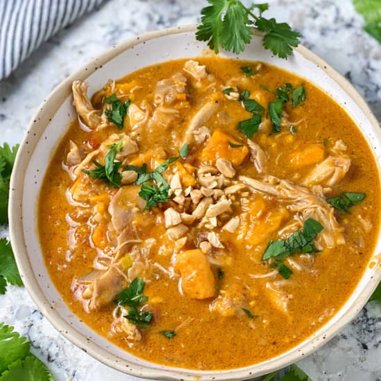 African Peanut Stew with Chicken - Recipe photo by panning the globe