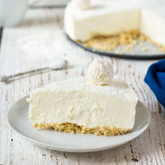 No-bake Raffaello Cheesecake - Recipe photo by Blondie-ish at kitchen