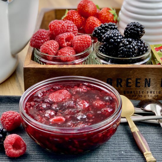 Kisel with Berries - Recipe photo by PetersFoodAdventures