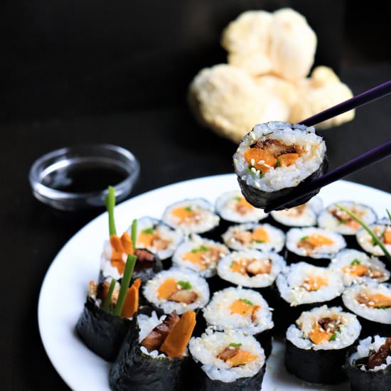 Lion's Mane Mushroom Sushi - Recipe photo by veryveganval
