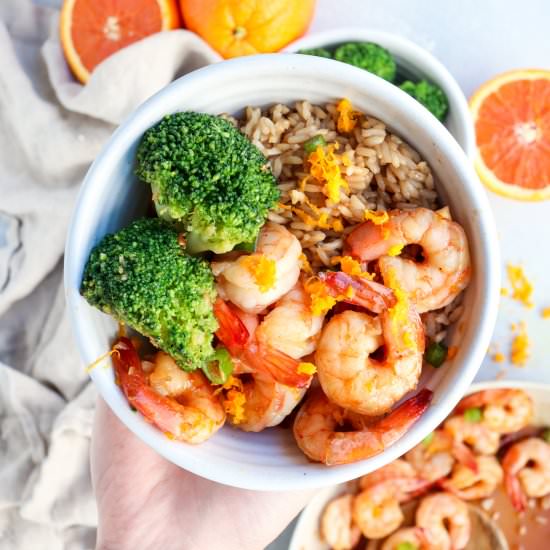 honey orange skillet glazed shrimp - Recipe photo by Caits Plate