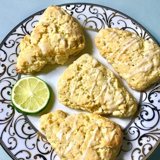 Coconut Lime Scones - Recipe photo by Hoorah to Health