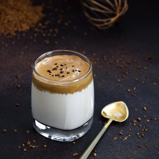 Dalgona coffee - Recipe photo by PoLaBaker