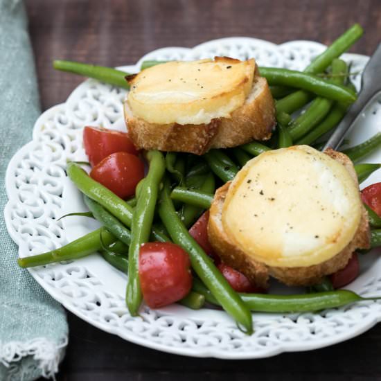 Green Bean Salad with Goat Cheese - Recipe photo by Chef Molly