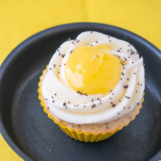 Lemon Poppyseed "Egg" Cupcakes - Recipe photo by thefairytalebakeshop