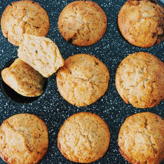 Brown butter orange rosemary muffin - Recipe photo by earlgreythursday