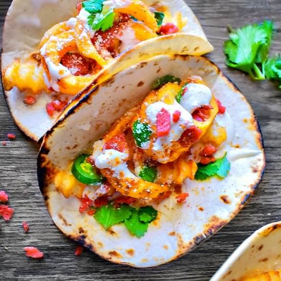 Crispy Potato Tacos - Recipe photo by EasycookingwithMolly