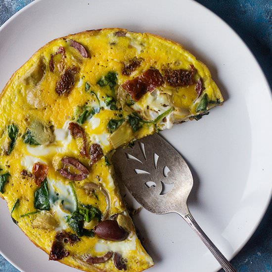 Mediterranean Spinach Omelette - Recipe photo by unicorns in the kitchen