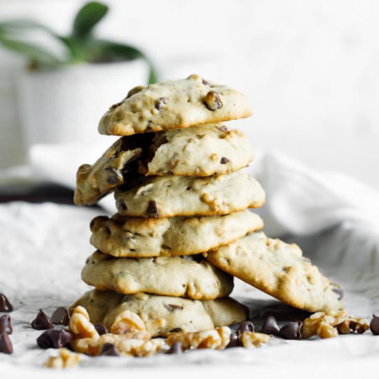 Banana Chocolate Chip Cookies - Recipe photo by basilanddill