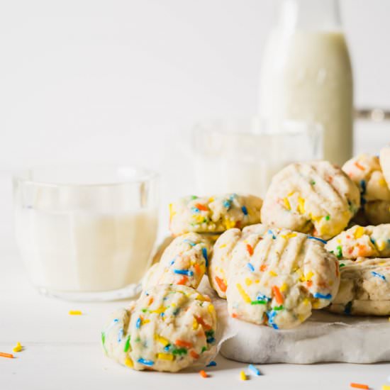 Vegan Funfetti Sugar Cookies - Recipe photo by TheDeliciousSpoon