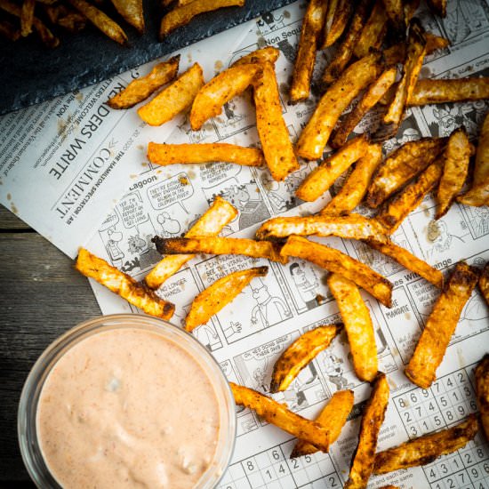 Air-Fryer Turnip Fries - Recipe photo by TheDeliciousSpoon