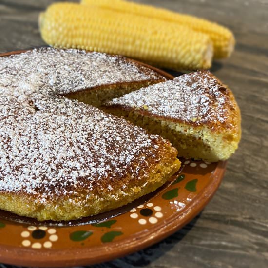 Corn Cake (Pastel de Elote) - Recipe photo by The Royally Baked