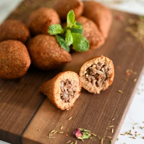 Kibbeh Balls (Kibbe) - Recipe photo by SimplyLebanese